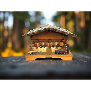 vintage lador swiss musical movement hand made music box "braums lullaby"